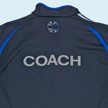 Lade das Bild in den Galerie-Viewer, Adidas Quarter Zip/ Aufwärmsweatshirt "Coach" 2006, blau, XXL