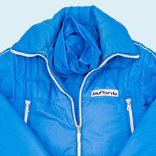 Lade das Bild in den Galerie-Viewer, La Font Ski Jacke 1973 Made in Italy, blau, L Damen