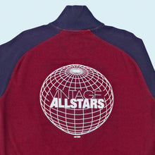 Lade das Bild in den Galerie-Viewer, Quarter Zip "Vintage Allstars" 90er/00er, rot/blau, L/XL