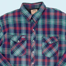 Lade das Bild in den Galerie-Viewer, Hammill Hemd gefüttert 00er Made in Canada, blau/rot, XL tall