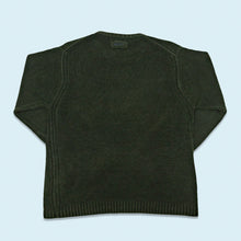 Lade das Bild in den Galerie-Viewer, Nautica Strickpullover/Sweatshirt "Material ähnlich wie velours", grün, M/L