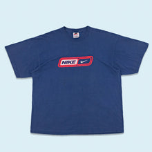 Lade das Bild in den Galerie-Viewer, Nike T-Shirt 90er Made in Mexico, blau, XL