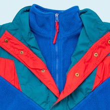 Lade das Bild in den Galerie-Viewer, Quarter Zip "Fleece mit Riri Zipper" 90er, blau, M/L breit