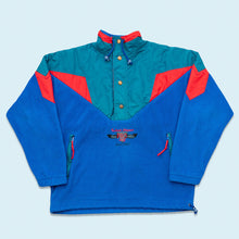 Lade das Bild in den Galerie-Viewer, Quarter Zip "Fleece mit Riri Zipper" 90er, blau, M/L breit