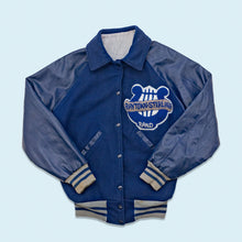 Lade das Bild in den Galerie-Viewer, College Jacke "Baytown-Sterling Band" 80er, blau, XS/S