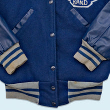 Lade das Bild in den Galerie-Viewer, College Jacke "Baytown-Sterling Band" 80er, blau, XS/S