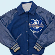 Lade das Bild in den Galerie-Viewer, College Jacke "Baytown-Sterling Band" 80er, blau, XS/S