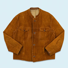 Lade das Bild in den Galerie-Viewer, Jacke "Wildleder" 70er, braun, L