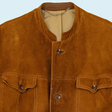 Lade das Bild in den Galerie-Viewer, Jacke "Wildleder" 70er, braun, L