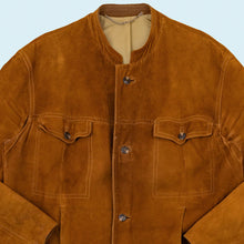 Lade das Bild in den Galerie-Viewer, Jacke "Wildleder" 70er, braun, L