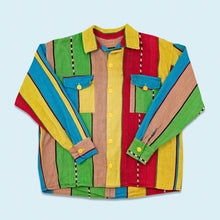 Lade das Bild in den Galerie-Viewer, Hemd dick 90er/00er, mehrfarbig, M/L breit