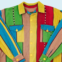 Lade das Bild in den Galerie-Viewer, Hemd dick 90er/00er, mehrfarbig, M/L breit