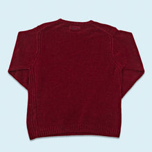 Lade das Bild in den Galerie-Viewer, Nautica Strickpullover/Sweatshirt "Material ähnlich wie velours", rot, M/L