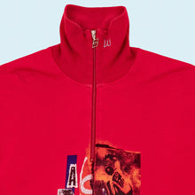 Lade das Bild in den Galerie-Viewer, Mäser Quarter Zip Longsleeve "Ski" 90er Made in Austria, rot, L