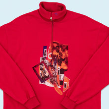 Lade das Bild in den Galerie-Viewer, Mäser Quarter Zip Longsleeve "Ski" 90er Made in Austria, rot, L