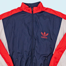 Lade das Bild in den Galerie-Viewer, Adidas Trainingsjacke 80er, rot/blau, M