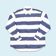 Lade das Bild in den Galerie-Viewer, Polo Ralph Lauren Hemd 00er, blau/weiß, XL/XXL