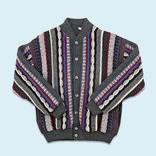 Lade das Bild in den Galerie-Viewer, Strickjacke "gefüttert" 90er, grau, M/L