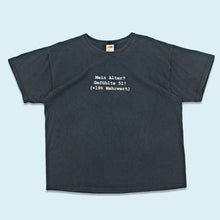 Lade das Bild in den Galerie-Viewer, Fruit of the Loom T-Shirt "Mein Alter?" 00er, schwarz, XL breit