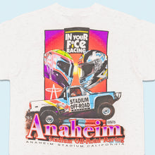 Lade das Bild in den Galerie-Viewer, Oneita Power T T-Shirt "Anaheim Racing Off-Road" 1995 Made in the USA single stitch, grau/weiß, L