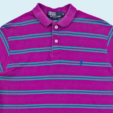 Lade das Bild in den Galerie-Viewer, Polo Ralph Lauren Poloshirt 90er Made in the USA, lila, S/M