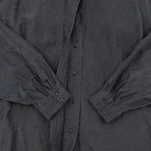 Lade das Bild in den Galerie-Viewer, S.Oliver Hemd "100% Seide" 90er, schwarz, M/L Damen