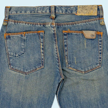 Lade das Bild in den Galerie-Viewer, Fox Denim Hose "Boys bad brain jeans sample" 00er DS, blau, 26/26