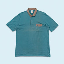 Lade das Bild in den Galerie-Viewer, Adidas Poloshirt 80er Made in West Germany, blau, L