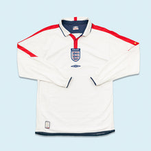 Lade das Bild in den Galerie-Viewer, Umbro Trikot langarm "England Nationalmannschaft" 2003-2005, weiß, S