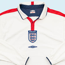 Lade das Bild in den Galerie-Viewer, Umbro Trikot langarm "England Nationalmannschaft" 2003-2005, weiß, S