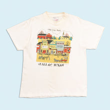 Lade das Bild in den Galerie-Viewer, Oneita Power T T-Shirt "Dallas Texas" 1990 single stitch Made in the USA, weiß, S/M