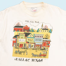 Lade das Bild in den Galerie-Viewer, Oneita Power T T-Shirt "Dallas Texas" 1990 single stitch Made in the USA, weiß, S/M