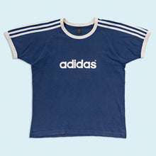 Lade das Bild in den Galerie-Viewer, Adidas T-Shirt "ringer" 2004, blau, M Damen