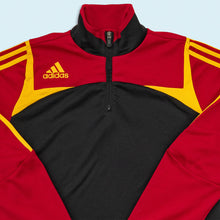 Lade das Bild in den Galerie-Viewer, Adidas Quarter Zip/Trainingsjacke "clima 365 Teamgeist" 2006, rot/schwarz, M