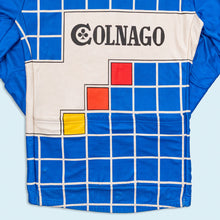Lade das Bild in den Galerie-Viewer, Brügelmann x Colnago Fahrradtrikot dicker Stoff 80er/90er Made in Italy, blau, L/XL schmal