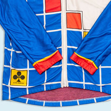 Lade das Bild in den Galerie-Viewer, Brügelmann x Colnago Fahrradtrikot dicker Stoff 80er/90er Made in Italy, blau, L/XL schmal