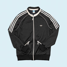 Lade das Bild in den Galerie-Viewer, Adidas Trainingsjacke 70er Made in West Germany, schwarz, M