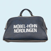 Lade das Bild in den Galerie-Viewer, Sporttasche "Möbel Höhn x TSV Nördlingen" 70er/80er, blau/schwarz