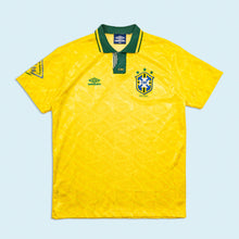 Lade das Bild in den Galerie-Viewer, Umbro Trikot "Nationalmannschaft CBF Brazilien" 1991-93, gelb, XL