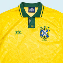 Lade das Bild in den Galerie-Viewer, Umbro Trikot "Nationalmannschaft CBF Brazilien" 1991-93, gelb, XL
