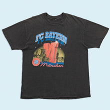 Lade das Bild in den Galerie-Viewer, T-Shirt "FC Bayern München" 90er, schwarz, M/L