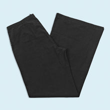 Lade das Bild in den Galerie-Viewer, Pash Hose dünn "flaired/wide leg" 90er/00er Made in EEC, schwarz, 32/32 Damen