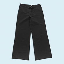 Lade das Bild in den Galerie-Viewer, Pash Hose dünn "flaired/wide leg" 90er/00er Made in EEC, schwarz, 32/32 Damen