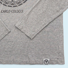 Lade das Bild in den Galerie-Viewer, Carlo Colucci Longsleeve "Logo", grau, L