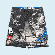 Lade das Bild in den Galerie-Viewer, Fox Riders Surfshorts "Privateer Boardshort" NEU 00er, schwarz/weiß, 34