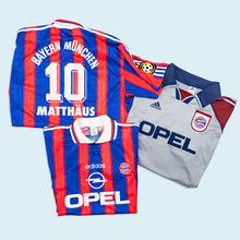 Lade das Bild in den Galerie-Viewer, Adidas Trikot "FC Bayern München Lothar Matthäus" Bundesliga Patch 1995-97 Made in Portugal, blau/rot, XL