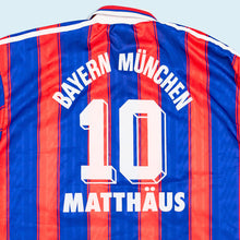 Lade das Bild in den Galerie-Viewer, Adidas Trikot "FC Bayern München Lothar Matthäus" Bundesliga Patch 1995-97 Made in Portugal, blau/rot, XL