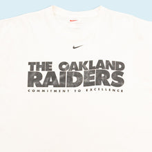 Lade das Bild in den Galerie-Viewer, Nike T-Shirt "Oakland Raiders" 90er Made in the USA, weiß, XL
