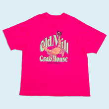 Lade das Bild in den Galerie-Viewer, Hanes Beefy T-Shirt "Old Mill Crab House Delaware" 90er Made in the USA single stitch, pink, XXL
