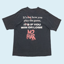 Lade das Bild in den Galerie-Viewer, No Fear T-Shirt "WIN OR LOSE" 90er Made in the USA single stitch, schwarz, XL